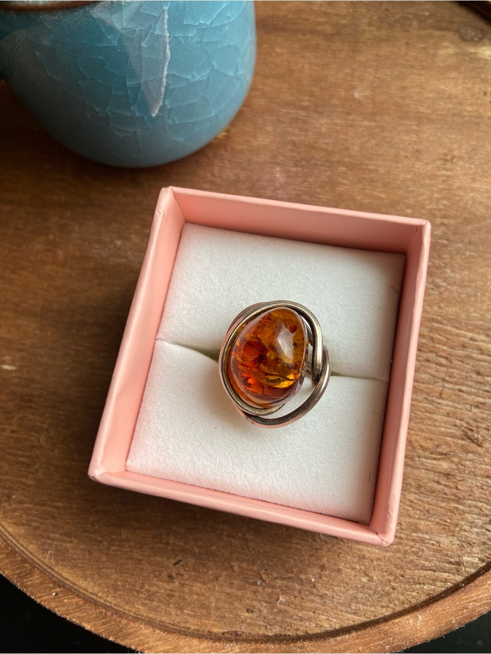 Amber Cocktail Ring